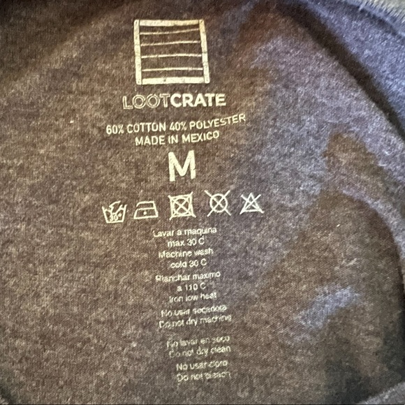 Loot Crate |  Size M | The Walking Dead 'Negan Sluggers' T-Shirt Charcoal Gray - Picture 15 of 16